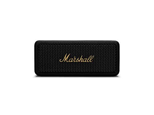 Marshall Emberton II Altavoces Bluetooth portátiles, inalámbricos, Emparejables, IP67 Resistentes al Polvo y al Agua, más de 30 Horas de Tiempo de reproducción - Negro