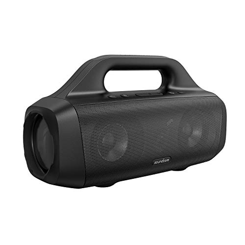 Soundcore Anker Motion Boom Altavoz Bluetooth Potente 30W, con Diafragma de Titanio, Tecnología BassUp, Resistente al Agua IPX7, 24 h de Reproducción, App, Exterior y cámping